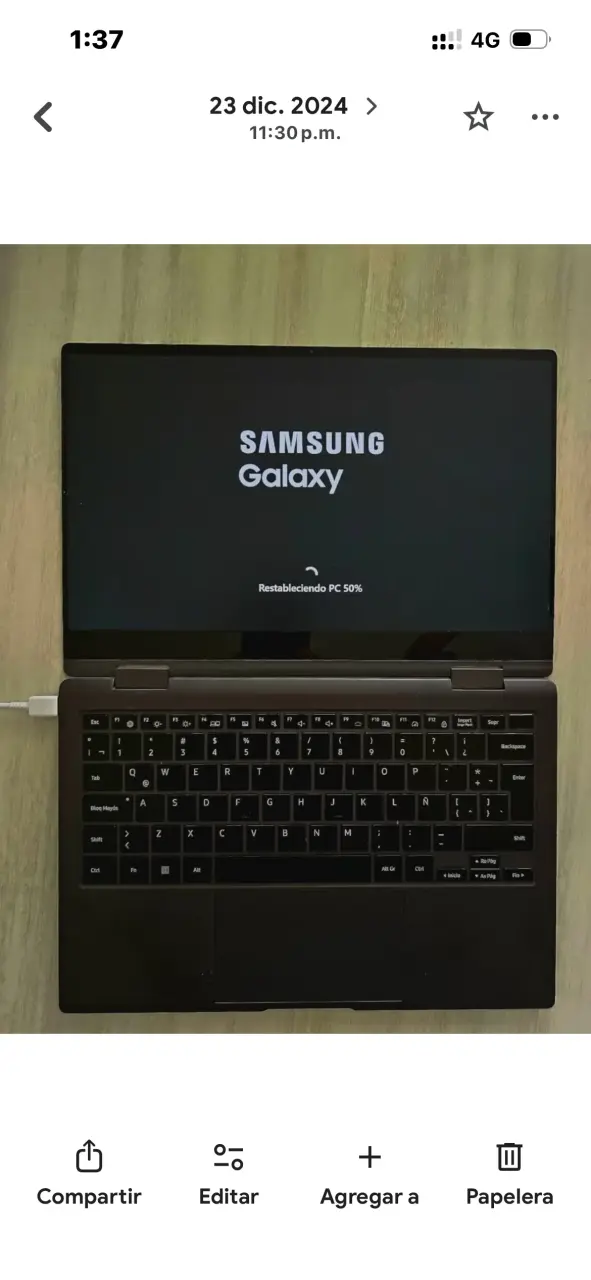 Notebook Samsung Galaxy repuesto
