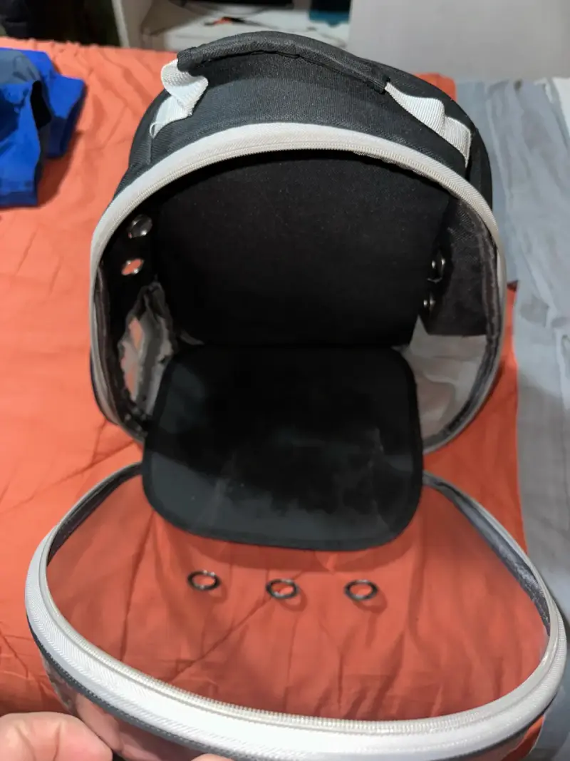 Mochila negra con tirantes ajustables - 5