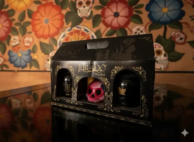 Set tequila Jurado con calavera - 1