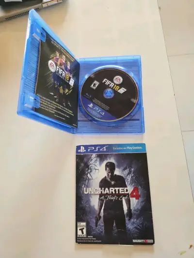 Juegos PS4 FIFA 18 y Uncharted 4 - miniatura 2