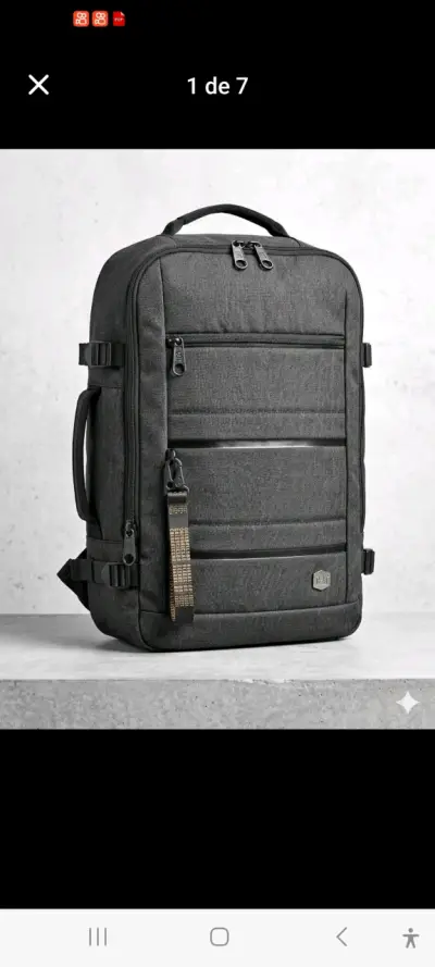 Mochila CAT gris resistente - miniatura 2