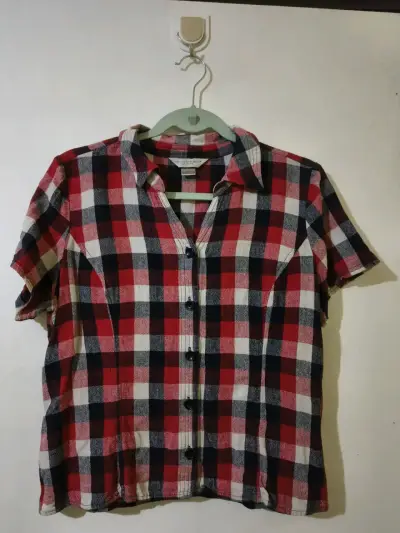 Camisa a cuadros manga corta - miniatura 1