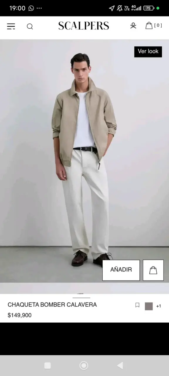 Chaqueta beige Scalpers - 4