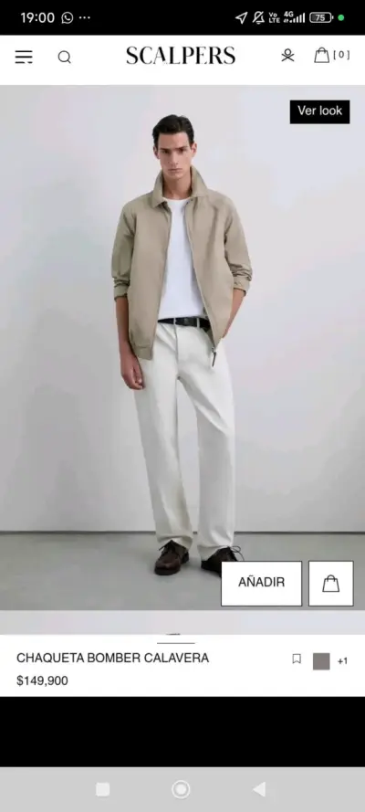 Chaqueta beige Scalpers - miniatura 4