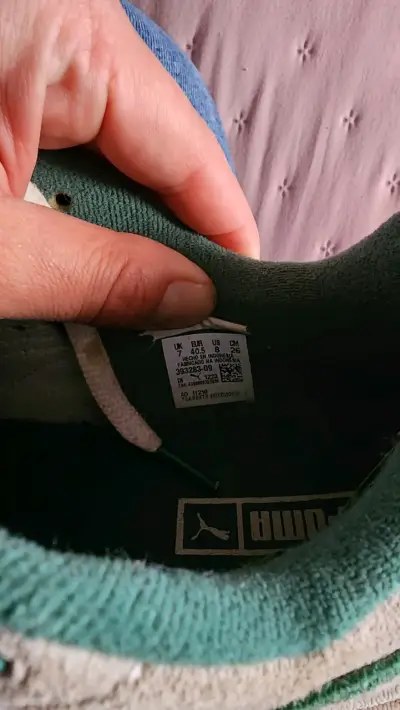 Zapatillas deportivas blancas y verdes - miniatura 3