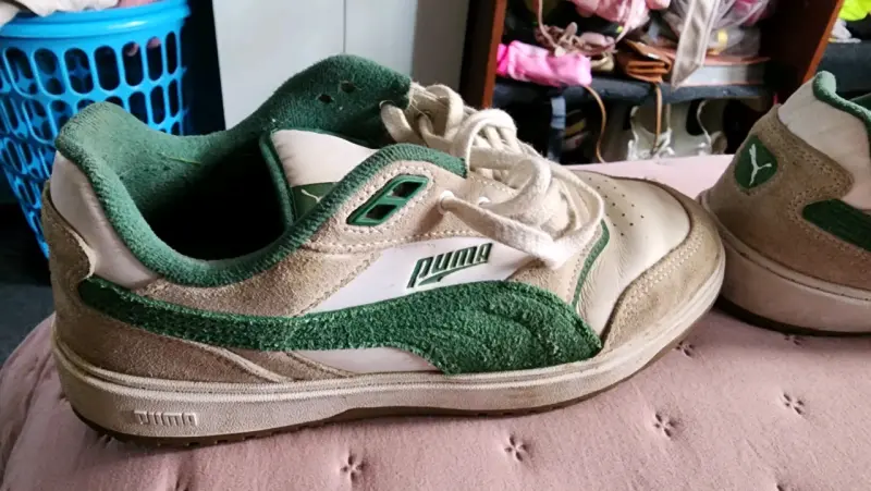 Zapatillas deportivas blancas y verdes - 5