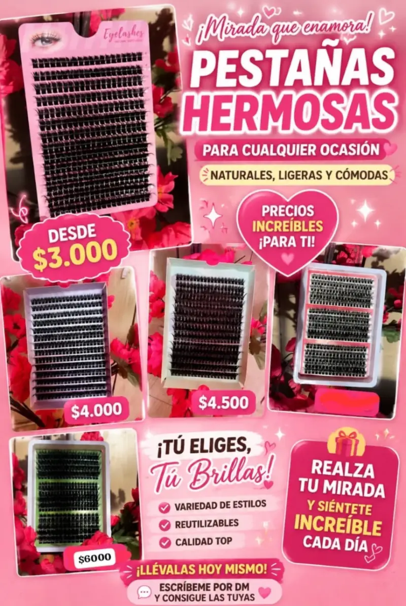 Pestañas postizas reutilizables