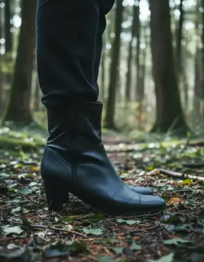 Botas negras de cuero Argentino Talla 40 - miniatura 1