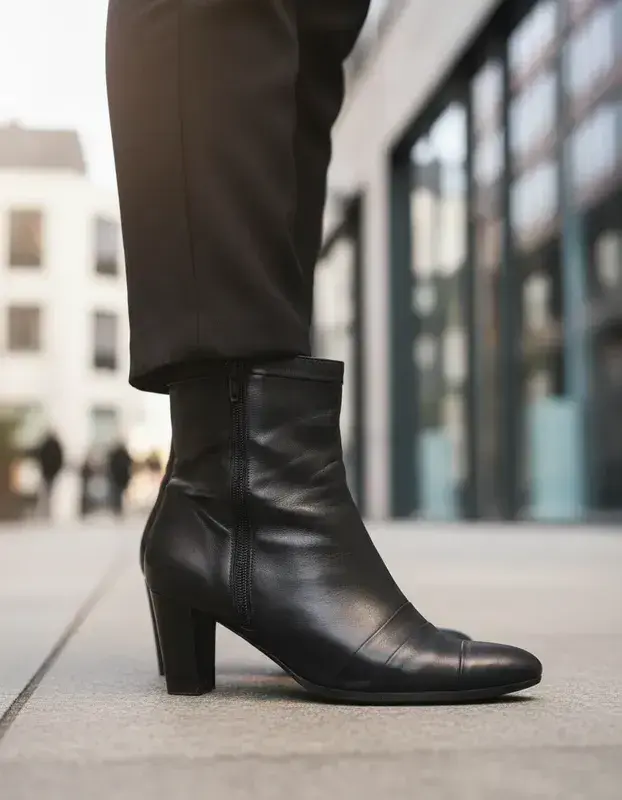 Botas negras de cuero Argentino Talla 40 - 2