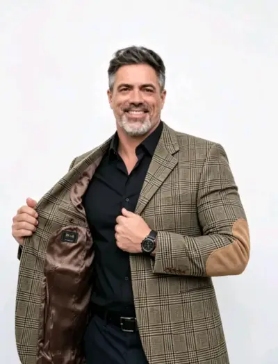 Blazer a cuadros elegante - miniatura 1