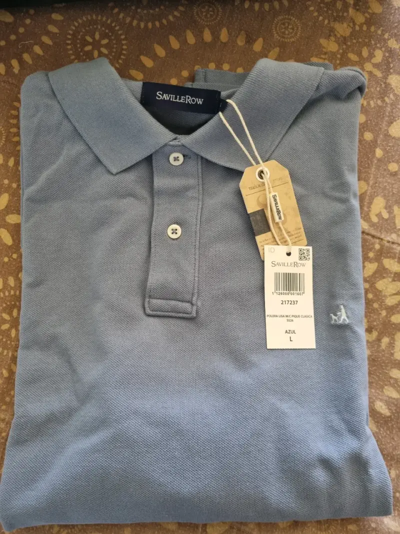 Polera polo azul Saville Row