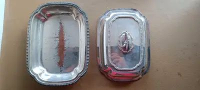 Bandeja de baño plata decorativa - miniatura 1