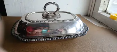 Bandeja de baño plata decorativa - miniatura 2