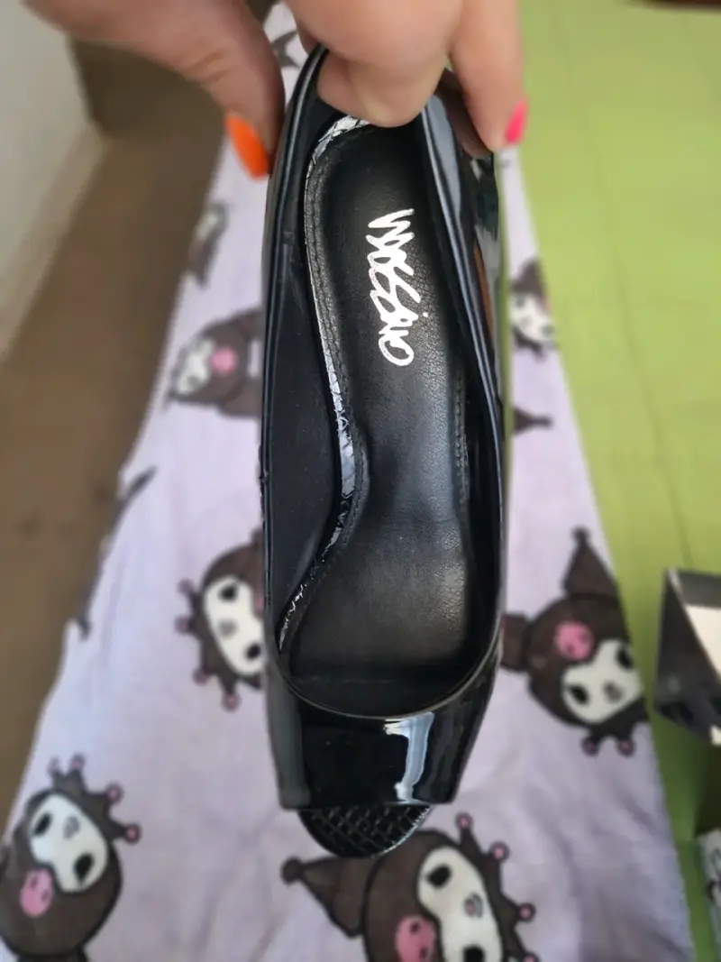 Zapatos de tacón charol negro - 5