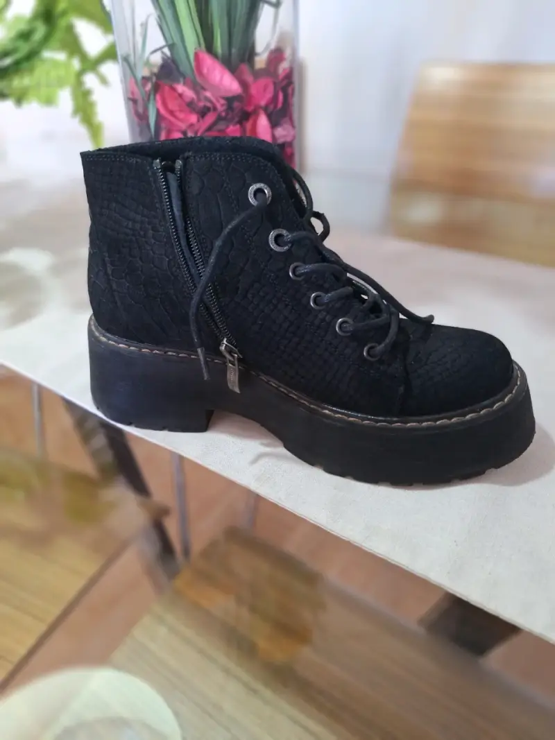 Botines negros romano - 4