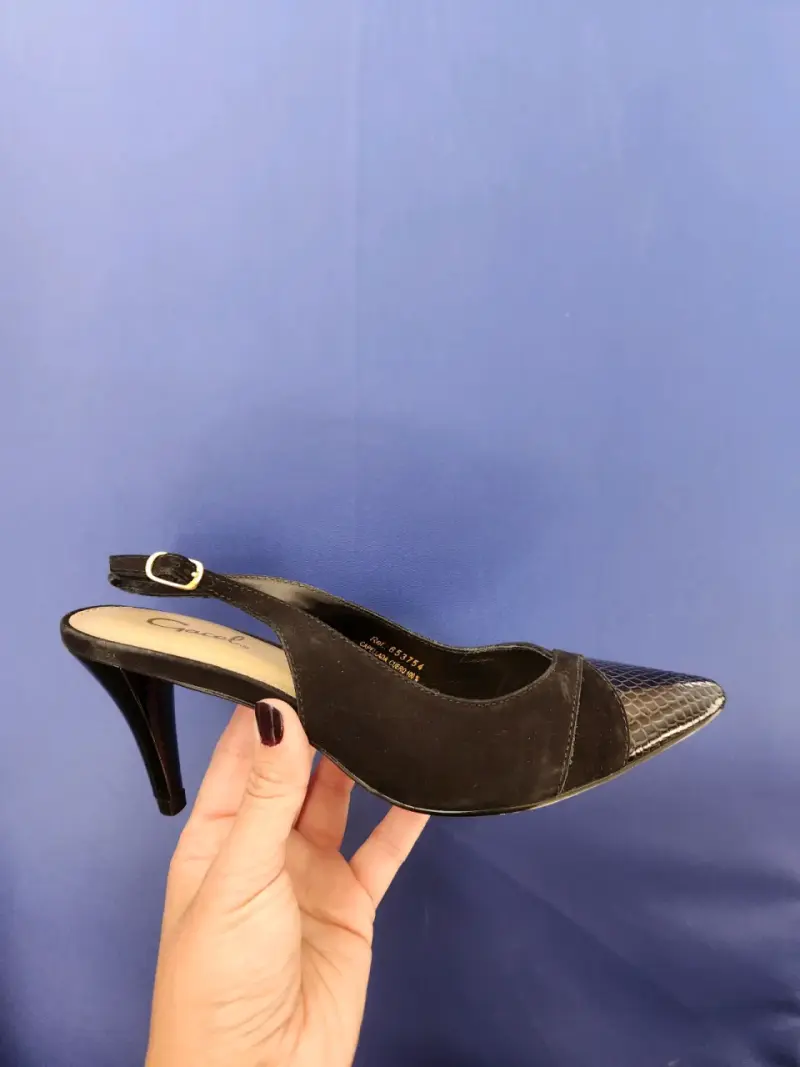 Zapatos negros de tacón Gacel - 4