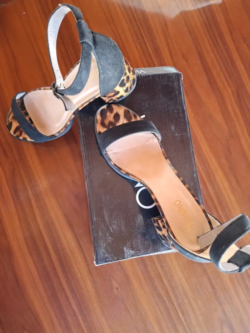 Sandalias Via Uno animal print - 2