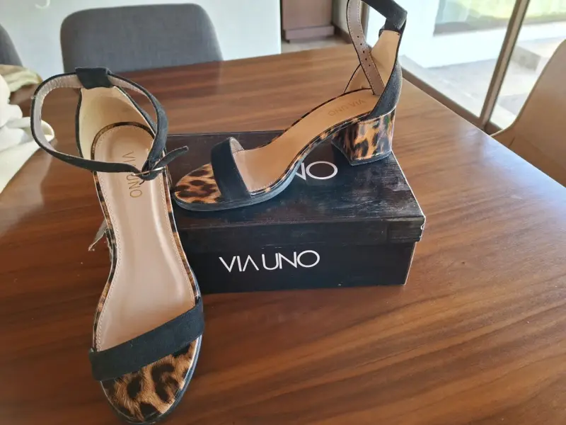 Sandalias Via Uno animal print - 3