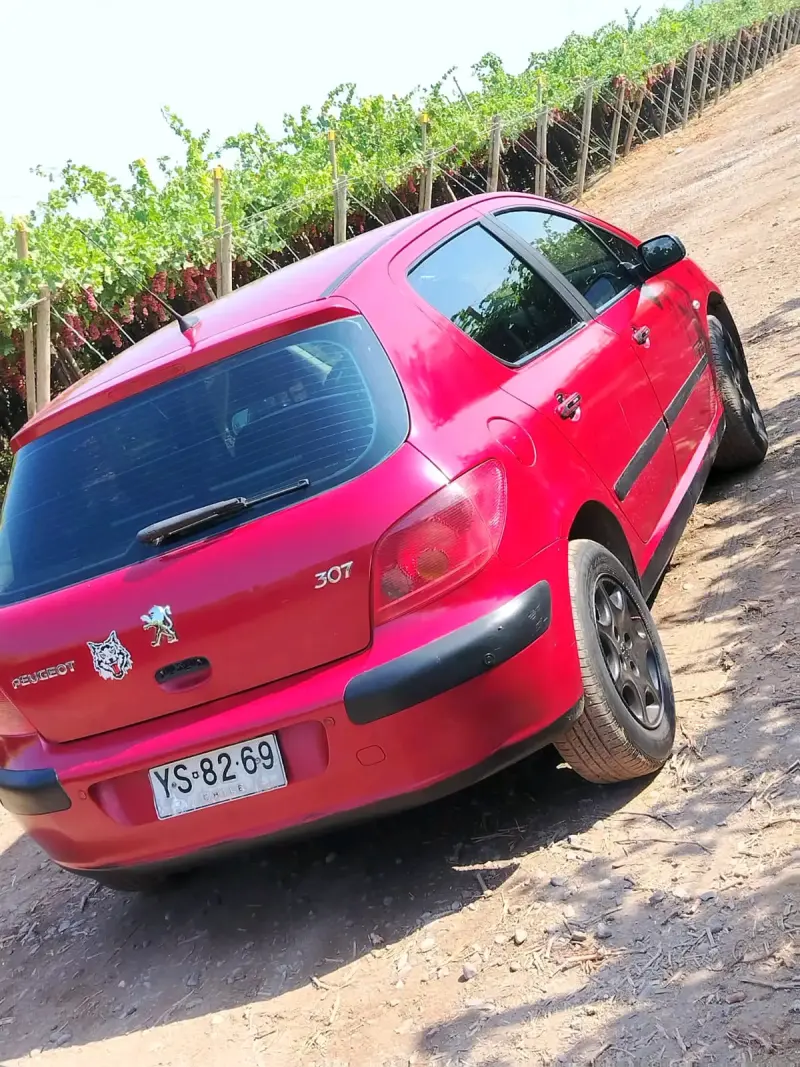 Auto Peugeot 307 rojo usado - 1