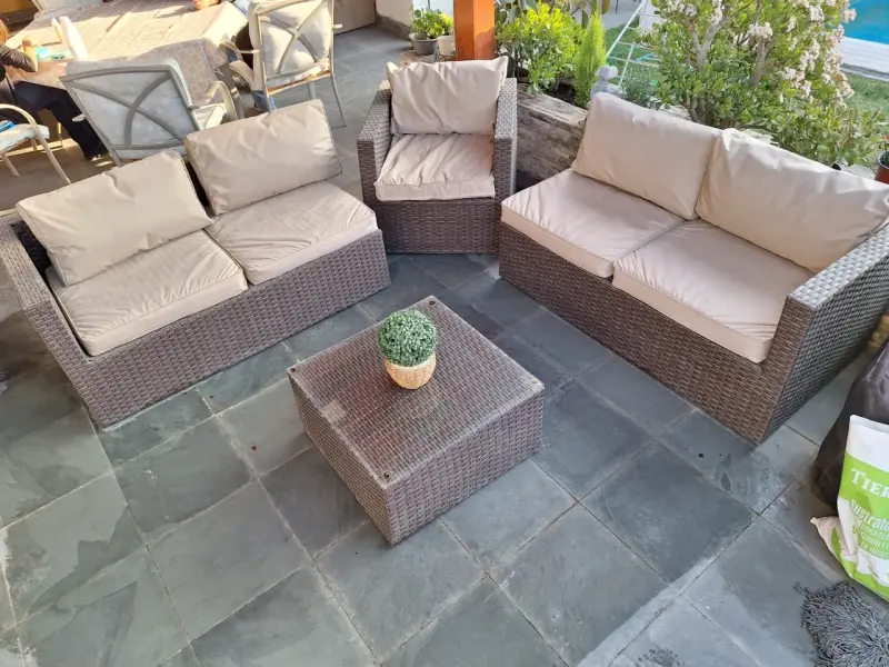 Juego de muebles de terraza ratán - 2