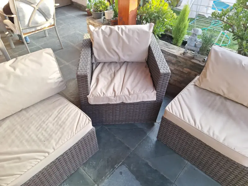 Juego de muebles de terraza ratán - 5