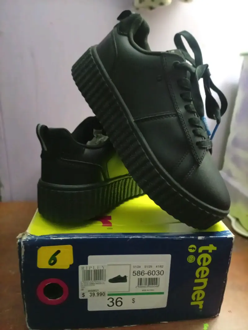 Zapatillas negras colegio - 3