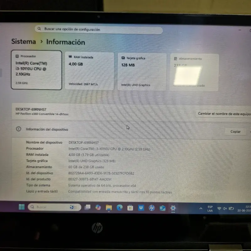 Notebook HP 360 Touch, cargador y lápiz original - 4
