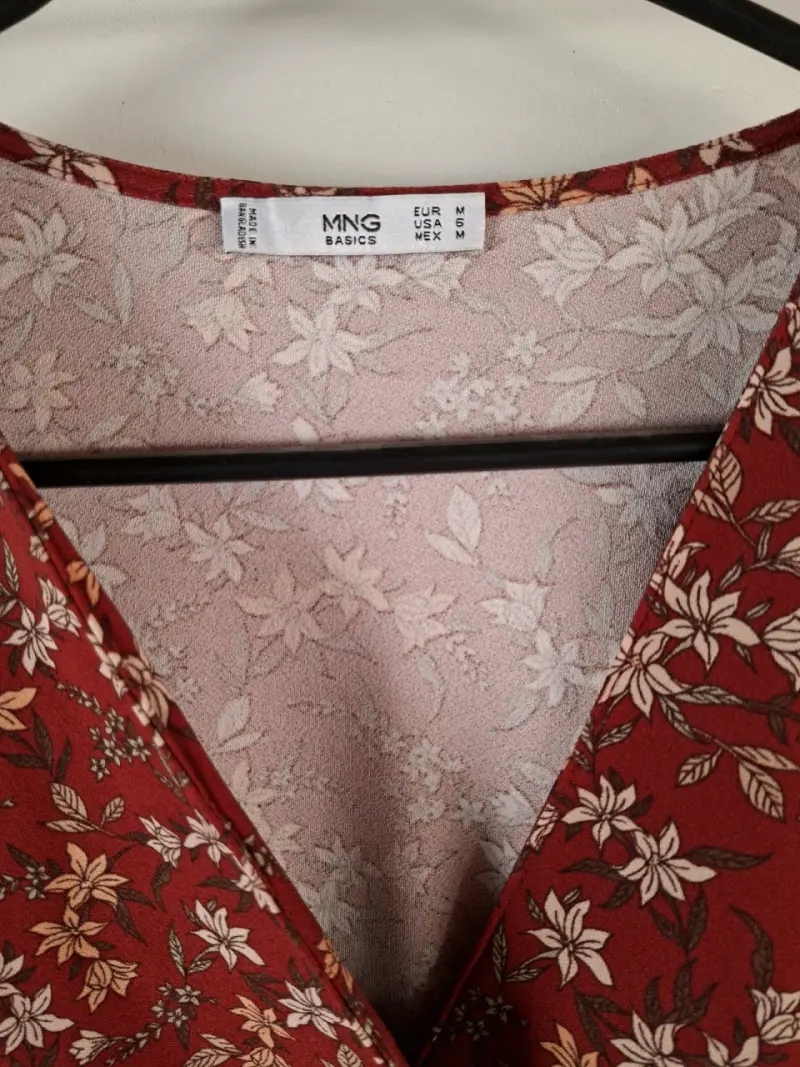 Vestido rojo floral - 2