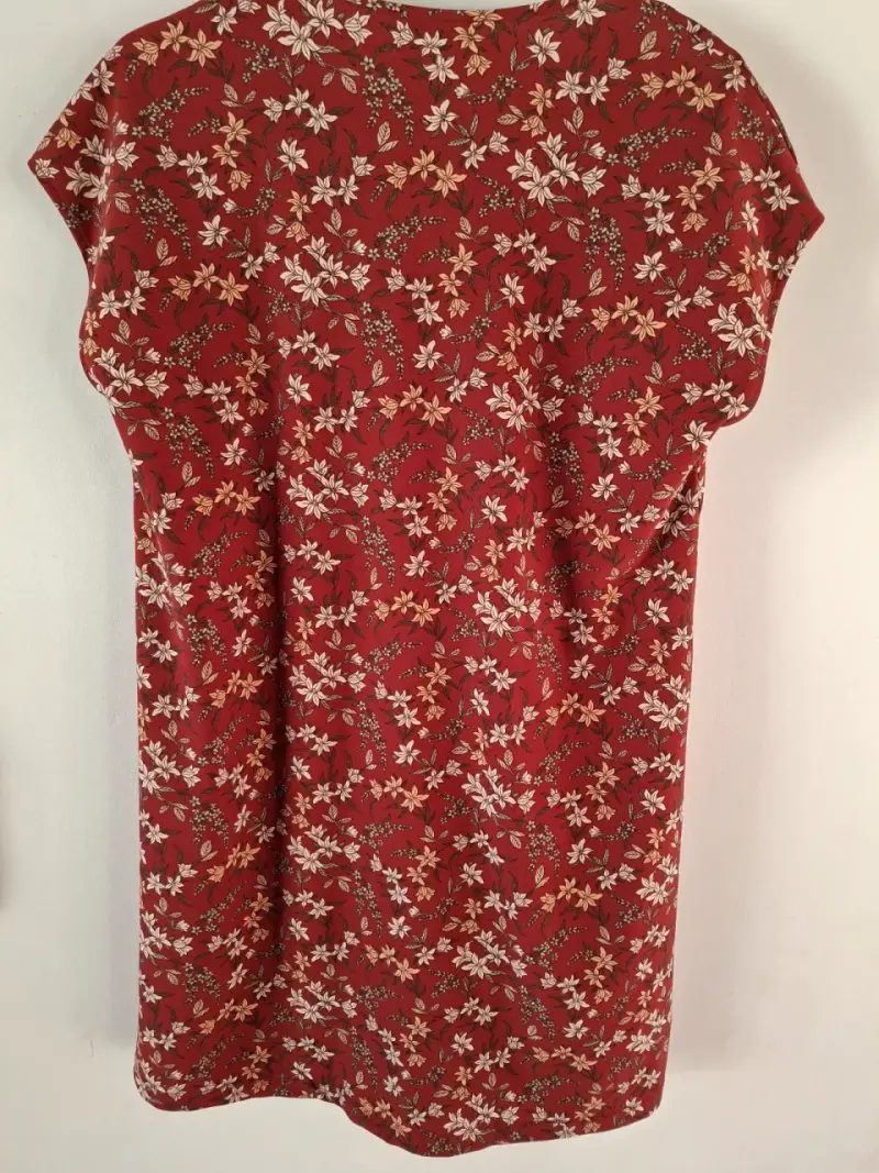 Vestido rojo floral - 3