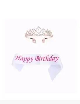 Tiara y banda Birthday - 3