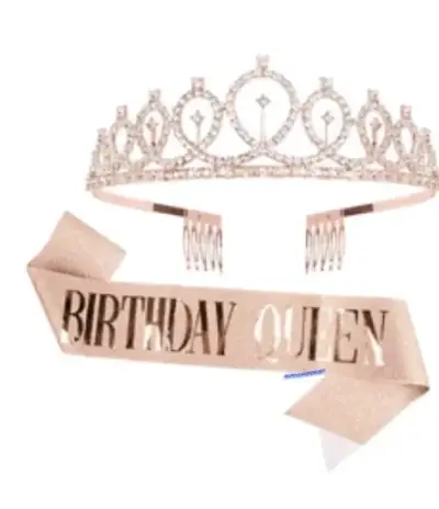Tiara y banda Birthday - miniatura 4
