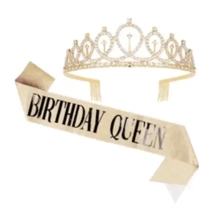 Tiara y banda Birthday - miniatura 6