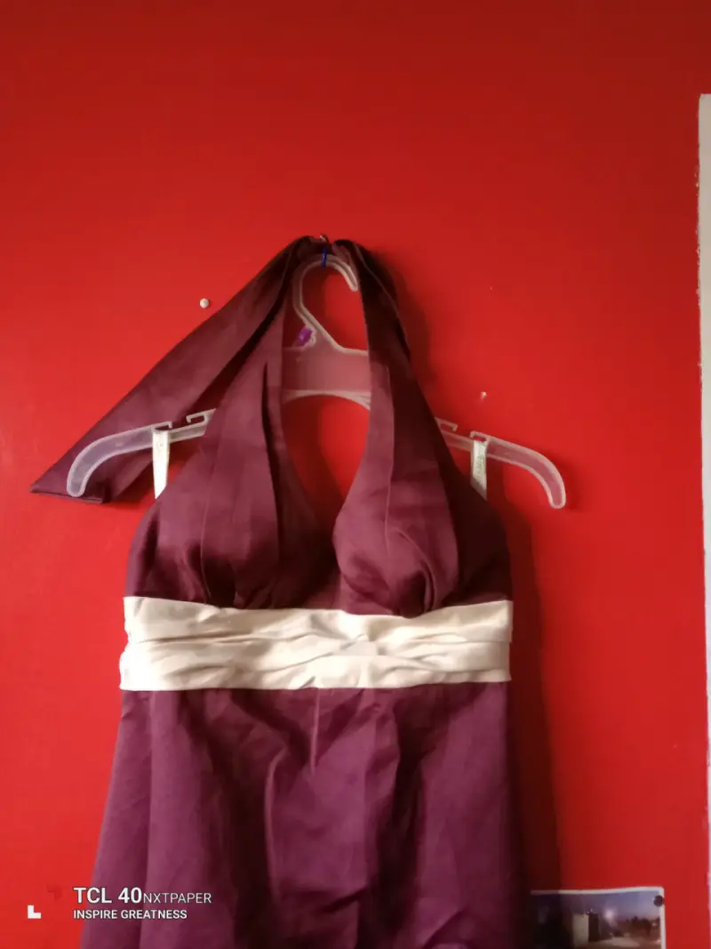 Vestido de fiesta morado elegante - 5