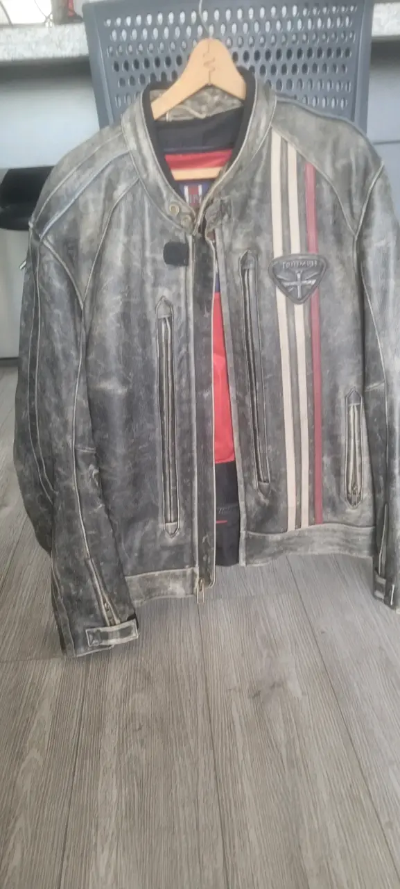 Chaqueta de Motocuero estilo vintage - 1