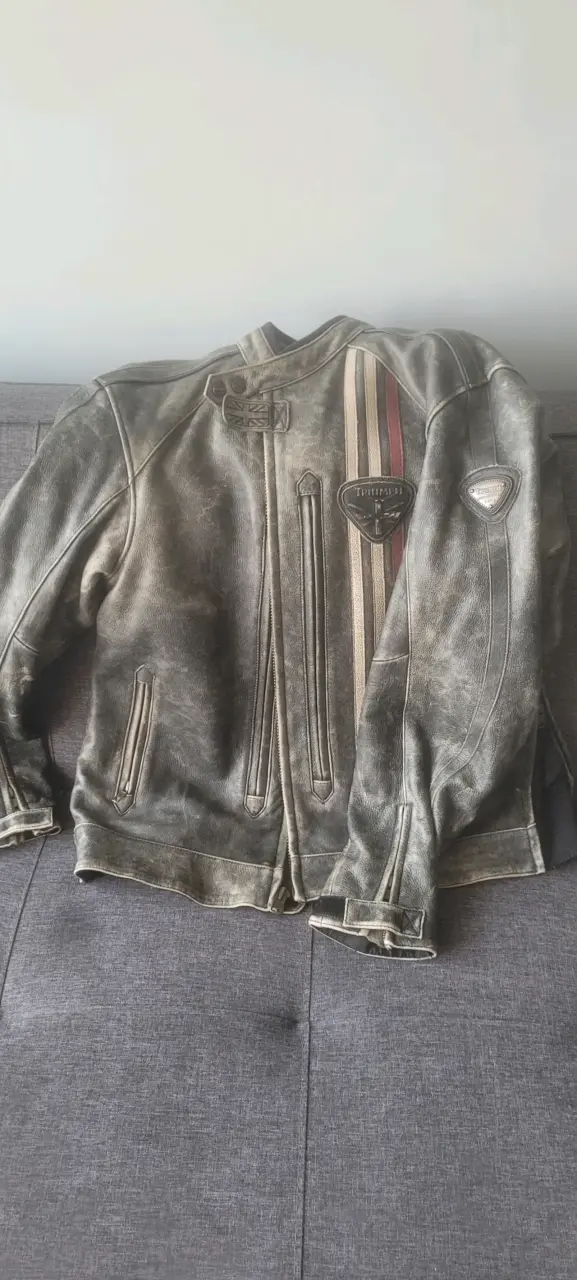 Chaqueta de Motocuero estilo vintage - 5