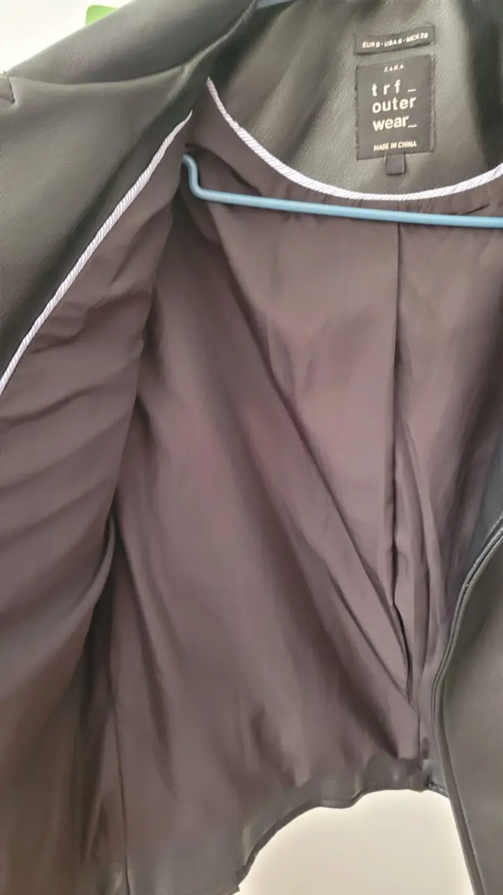 Chaqueta de cuero negra TALLA S (MUJER) - 3
