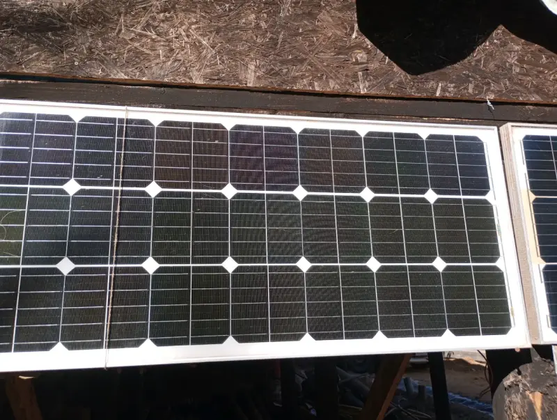 Panel solar usado 100 w - 12 v - 2