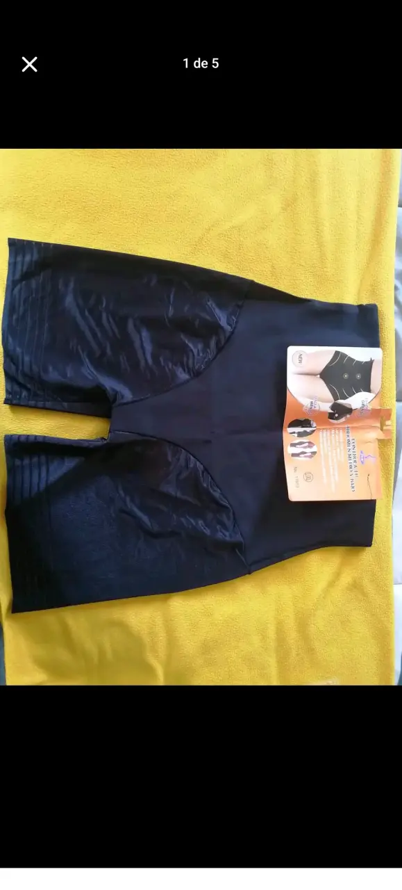 ( faja )Shorts moldeadores negros - 1