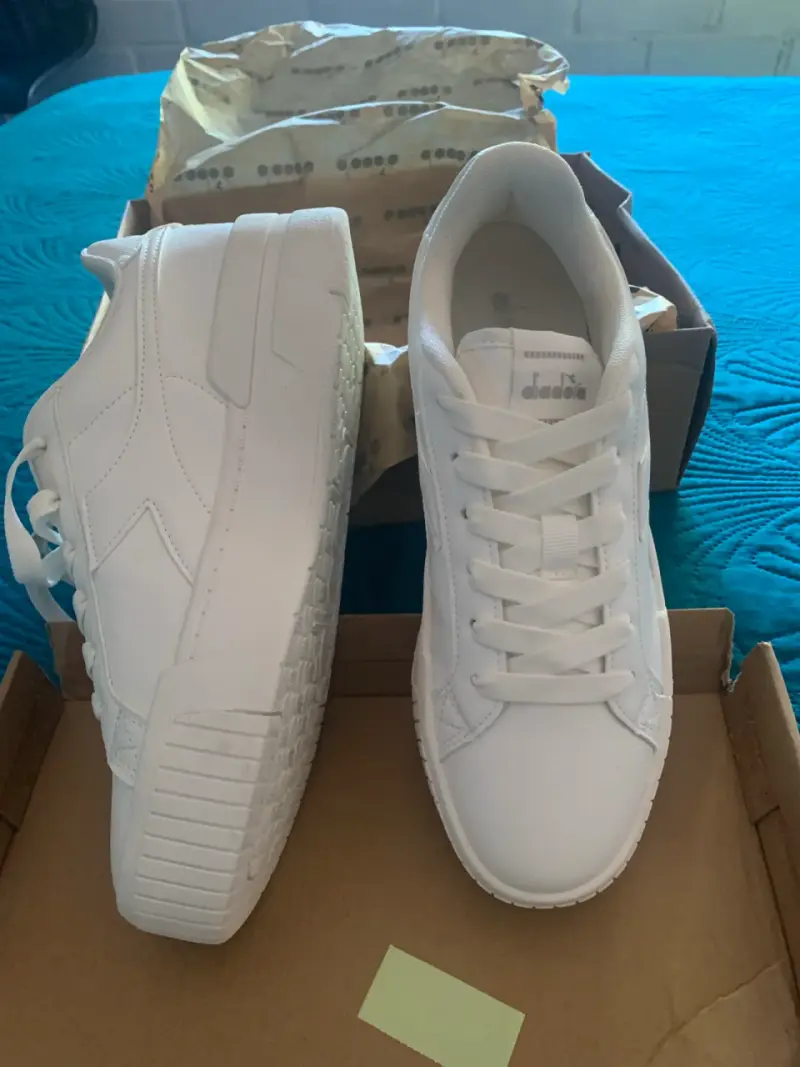Zapatillas blancas diadora mujer - 1