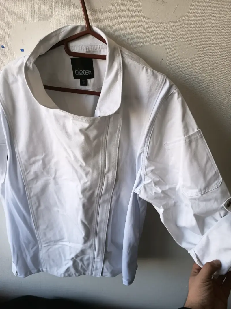 Chaqueta de cocina blanca Biotex - 1