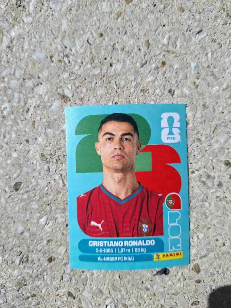 Lámina Panini mundial FIFA 2026 Cristiano Ronaldo
