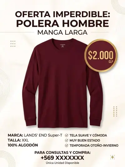 Polera mujer  XXL y hombre  XL - miniatura 2