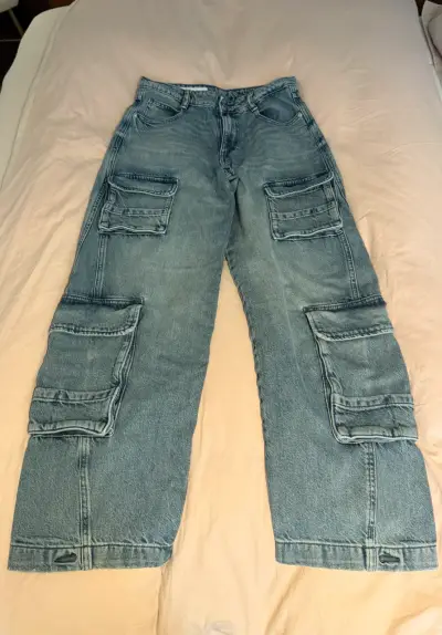 Jeans cargo Zara azul claro - miniatura 7