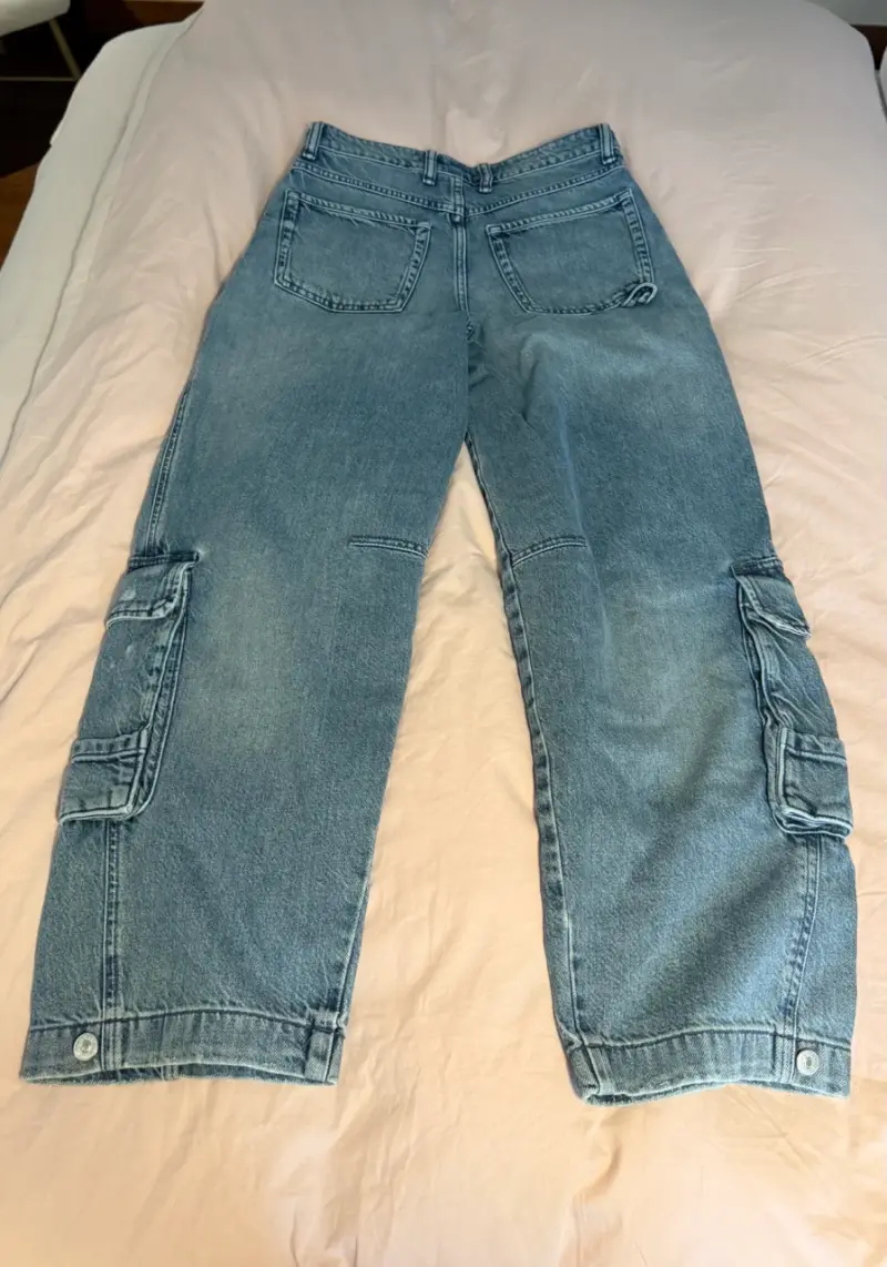 Jeans cargo Zara azul claro - 8