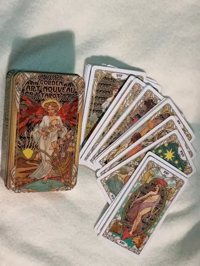 Tarot Art Nouveau dorado - miniatura 1
