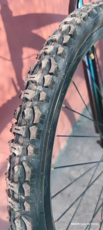 Bicicleta mountain bike azul - miniatura 2