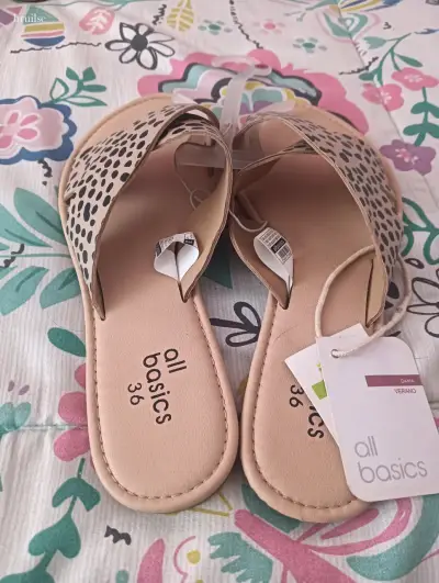 Sandalias beige All Basics - miniatura 1