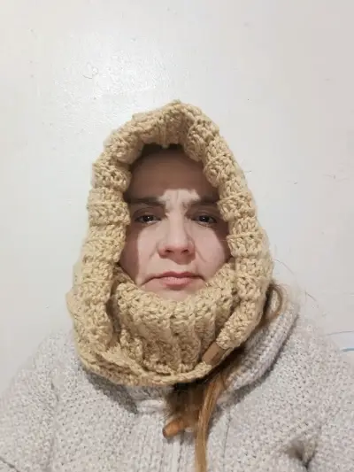 Cuello tejido beige - miniatura 1