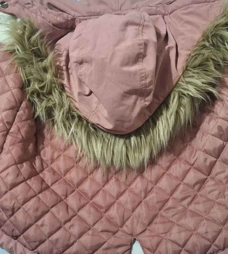 Parka rosada con capucha - 2