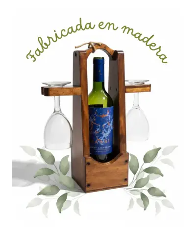 Caja de madera para vino - miniatura 2